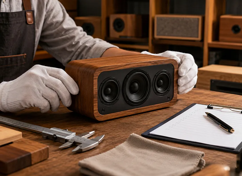Key Quality Checks for Export Wood Bluetooth Speakers