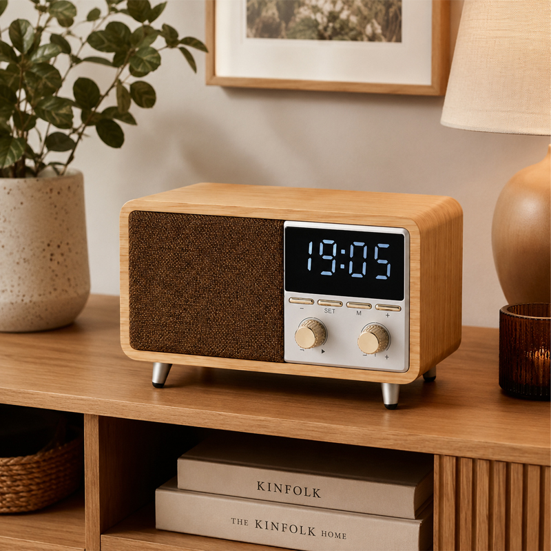 Living Room Retro Wooden Speaker Application Case Living Room Retro Wooden Speaker Application Case