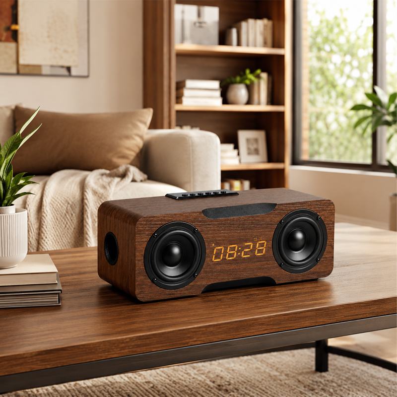 Office Desktop Wooden Bluetooth Speaker