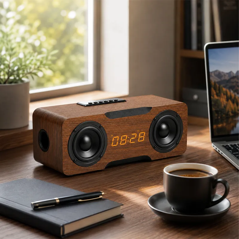 Office Desktop Wooden Bluetooth Speaker