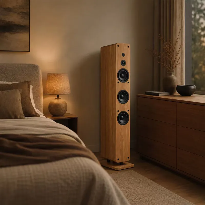 XS-FS01 Natural Wood Tower Speakers