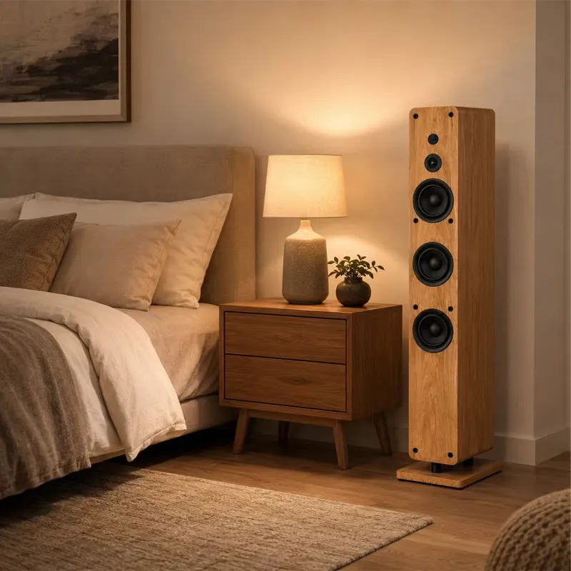 XS-FS01 Natural Wood Tower Speakers