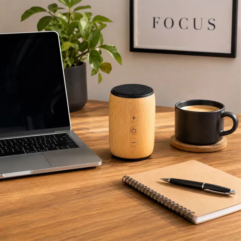 XS-BM01 Eco Friendly Portable Bass Computer Small Mini Stero Gift Wooden Fabric Wireless Bluetooth Speaker