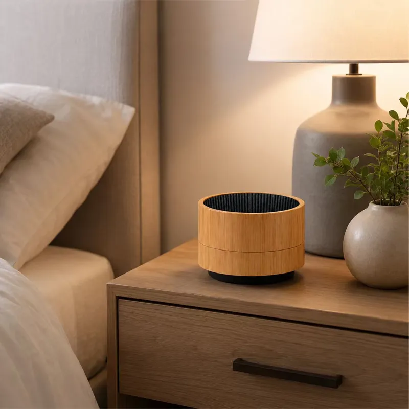 XS-BM02 Round Bamboo Bluetooth Speaker