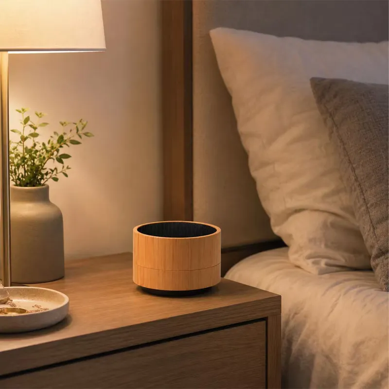XS-BM02 Round Bamboo Bluetooth Speaker