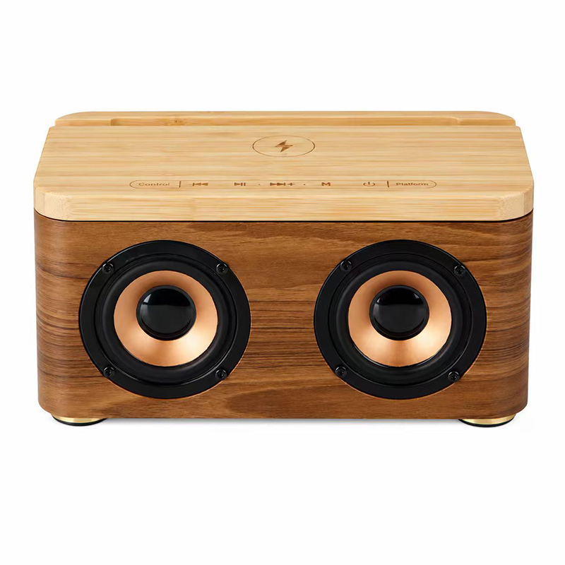 ZTZ-M100 Wooden Wireless Charging Speaker