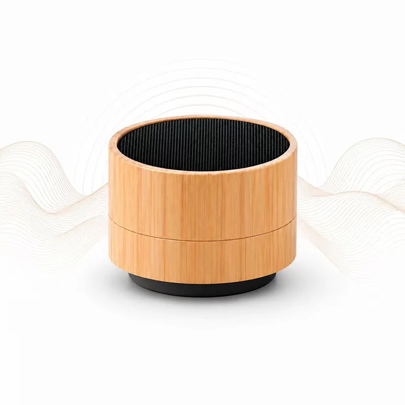 XS-BM02 Round Bamboo Bluetooth Speaker