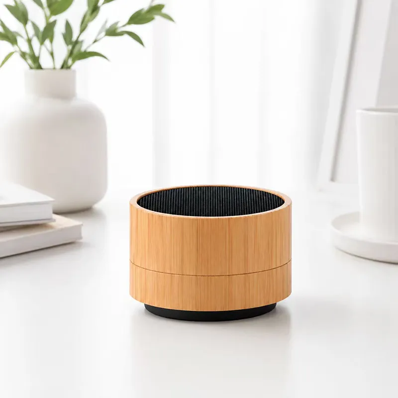 XS-BM02 Round Bamboo Bluetooth Speaker
