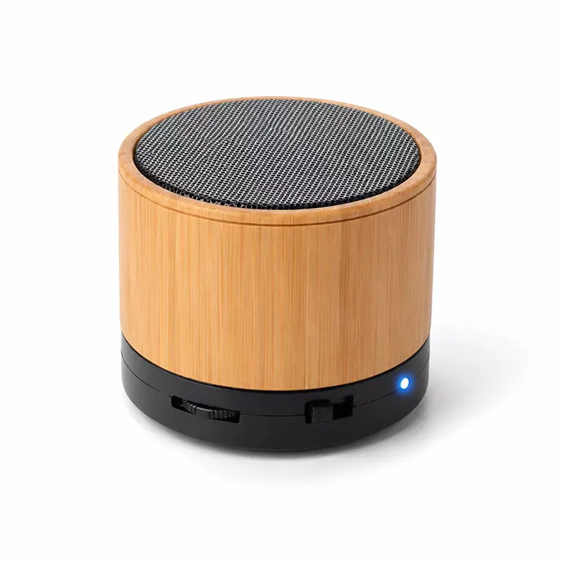 XS-BM03 Round Bamboo wireless Speaker