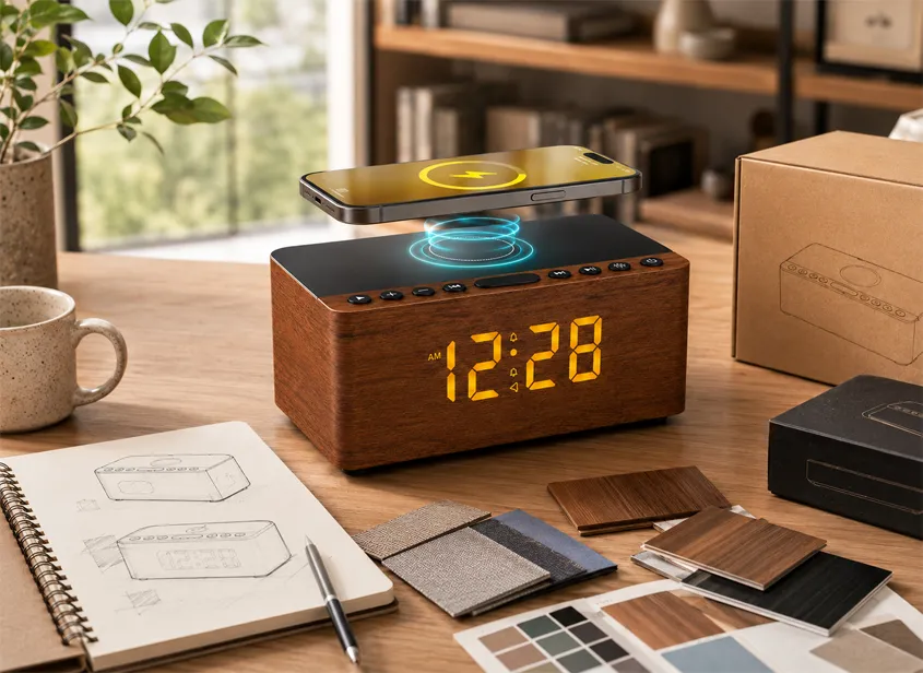 Customization Trends for Wooden Bluetooth Speaker with Wireless Charging