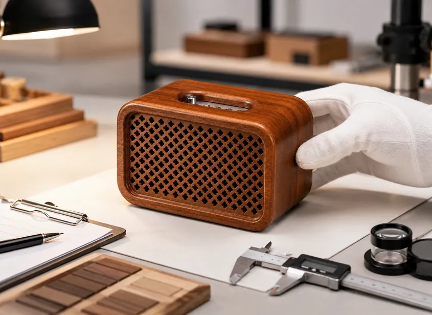Key Quality Checks for Export Wood Desktop Speakers