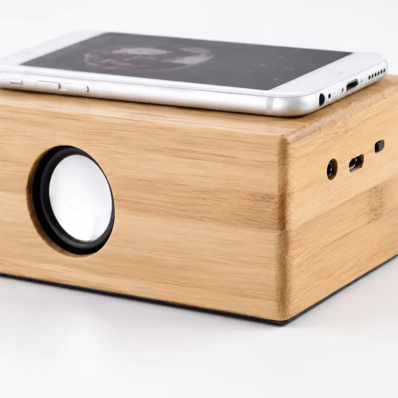 ZTZ033 Portable Vintage Bamboo Mini Speaker