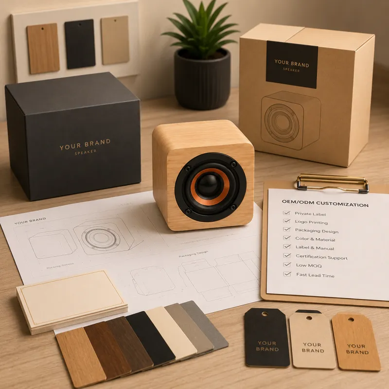 XS-WM01 Factory Direct Supply 1.5 Wooden Bluetooth Audio Speaker