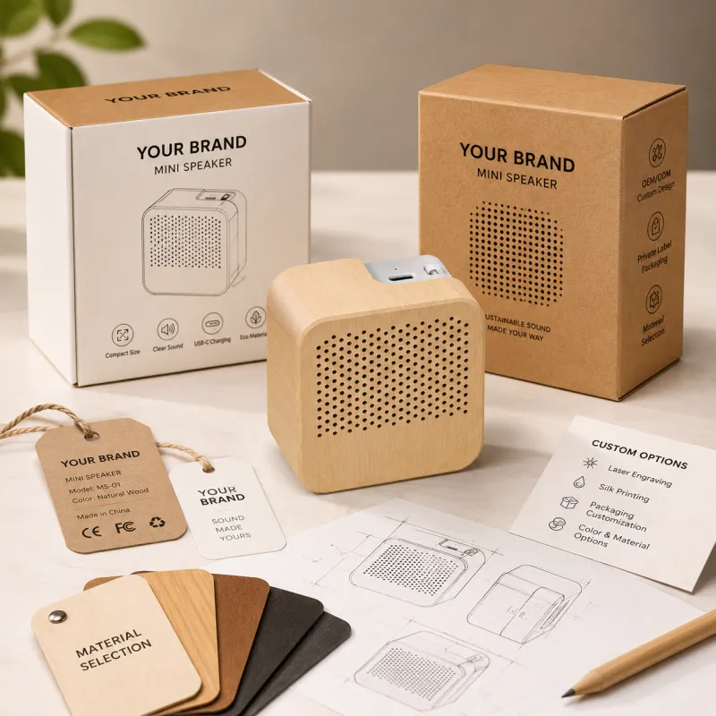 ZTZSD01 Creative Mini Wooden Bluetooth 5.0 Wireless Speaker
