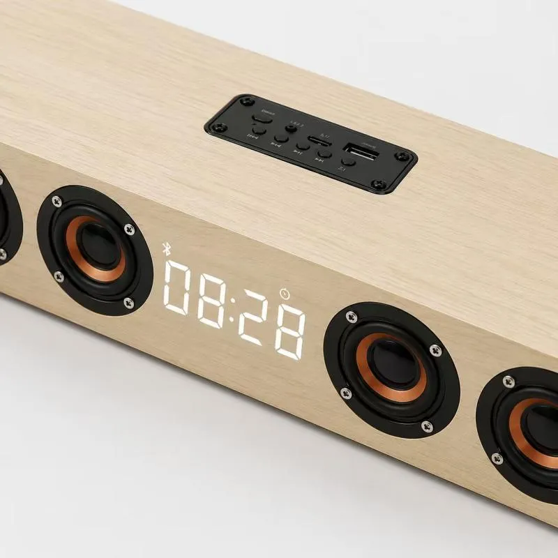 ZTZ008 Portable Wireless Soundbar V4.2 with RGB LED Lights