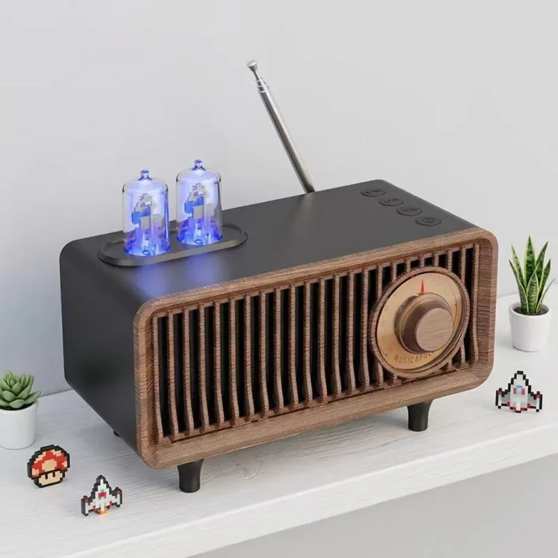 ZTZW163 Wood Grain Speakers