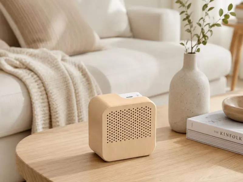 Description of ZTZSD01 Natural Wood Mini Bluetooth Speaker