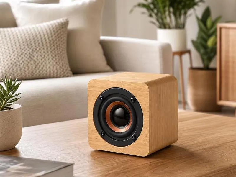 Description of XS-WM01 Compact Mini Wooden Bluetooth Speaker