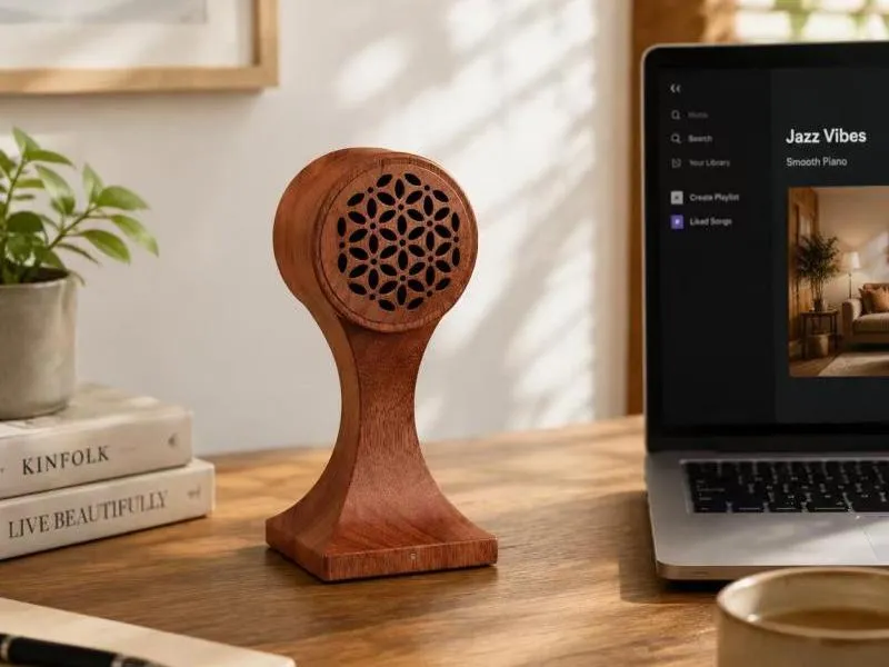 Description of ZTZ005 Walnut Retro Wood Bluetooth Speaker