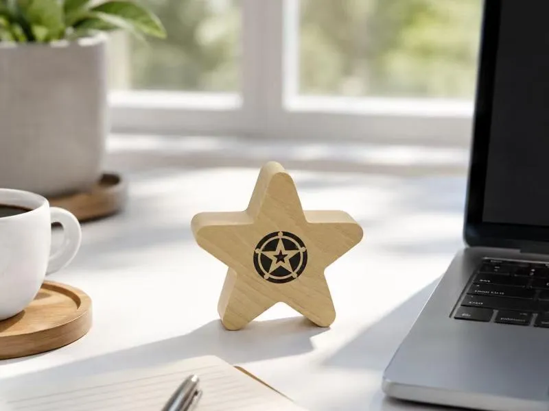 Description of ZTZ023 Natural Star-Shaped Wooden Bluetooth Speaker
