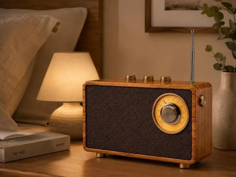 Description of ZTZW023 Retro Wooden Bluetooth Radio
