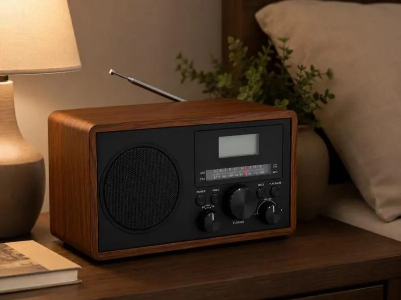 Description of ZTZW025 Solid Wood Bluetooth Tabletop Radio