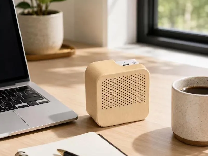 Description of ZTZSD01 Natural Wood Mini Bluetooth Speaker