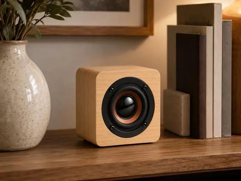 Description of XS-WM01 Compact Mini Wooden Bluetooth Speaker