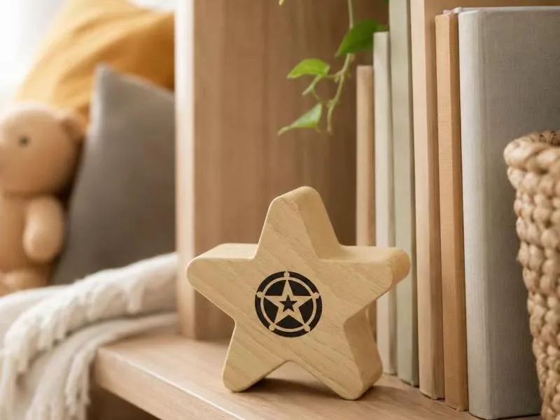Description of ZTZ023 Natural Star-Shaped Wooden Bluetooth Speaker
