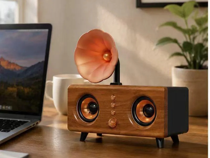 Description of ZTZB161 Decorative retro Wooden Bluetooth Speaker