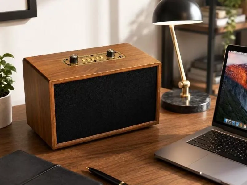 Description of ZTZW161 Premium Solid Wood Bluetooth Speaker