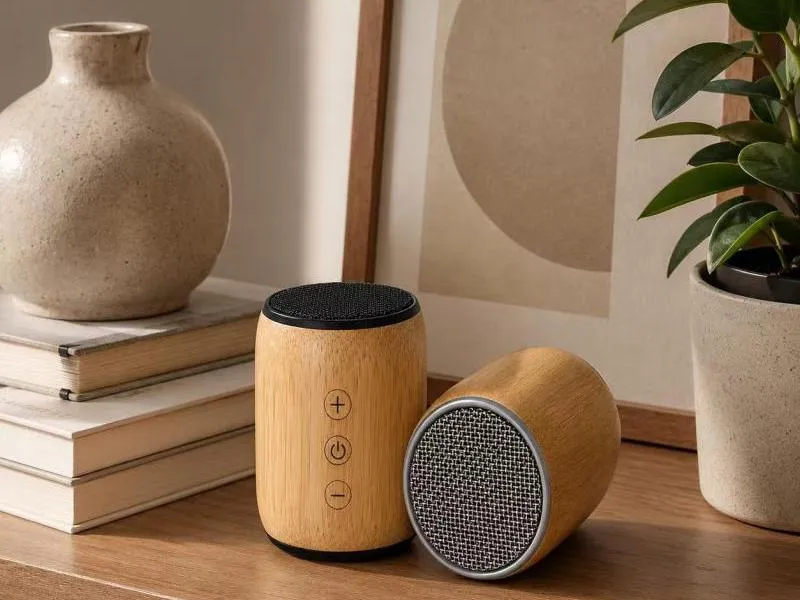 Description of XS-BM01 Compact Bamboo Portable Bluetooth Speaker