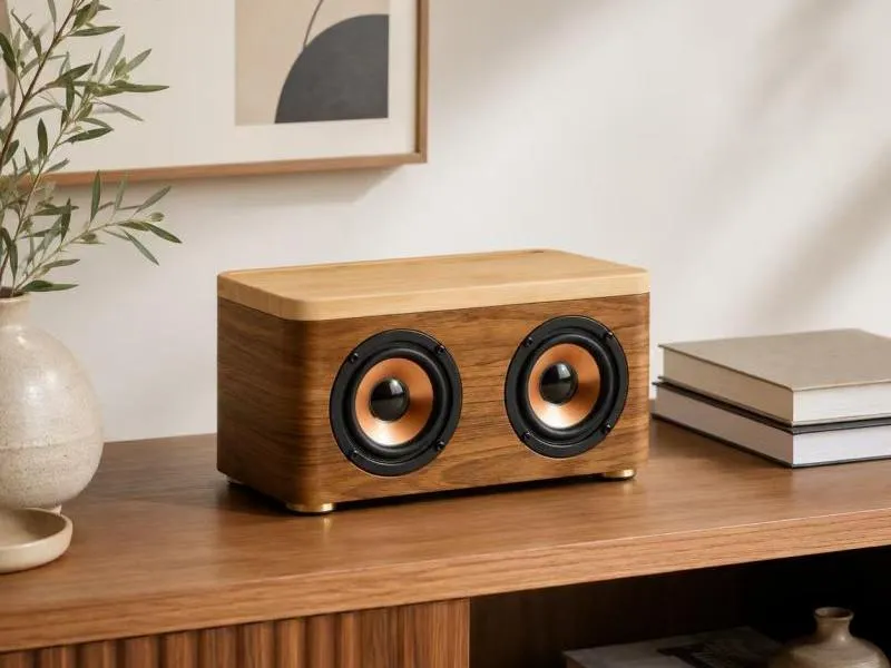 Description of ZTZ-M100 Walnut Timber Bluetooth Speaker