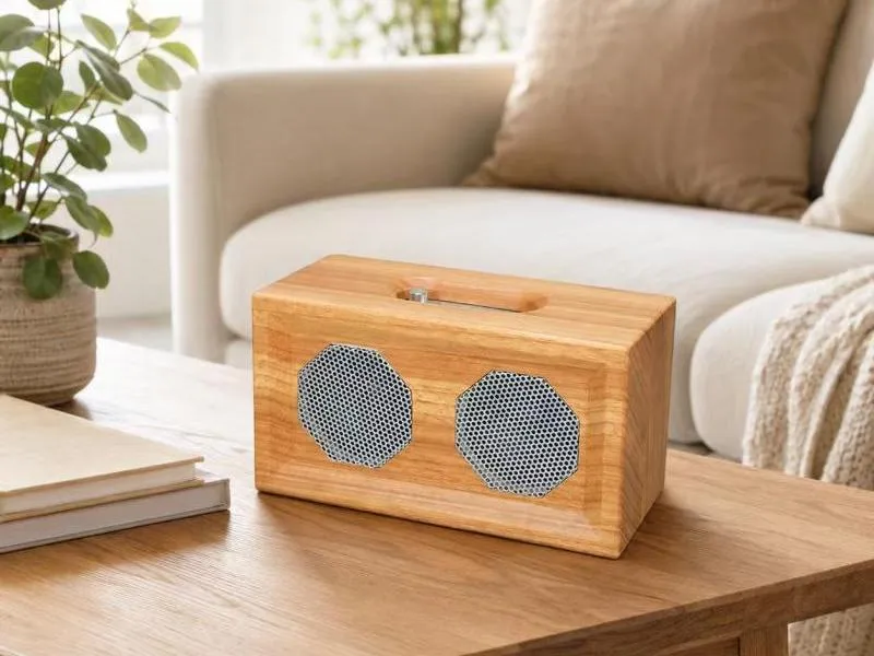 Description of ZTZ003 Wooden Audio Bluetooth Speaker
