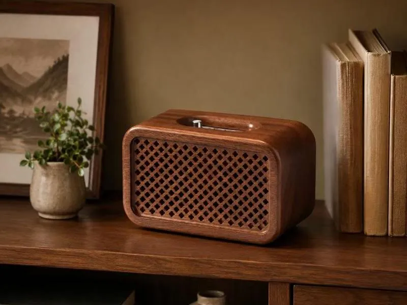 Description of ZTZ004 Retro Wooden Bluetooth Speaker