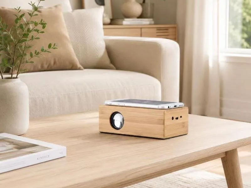 Description of ZTZ033 Natural Wooden Induction Speaker