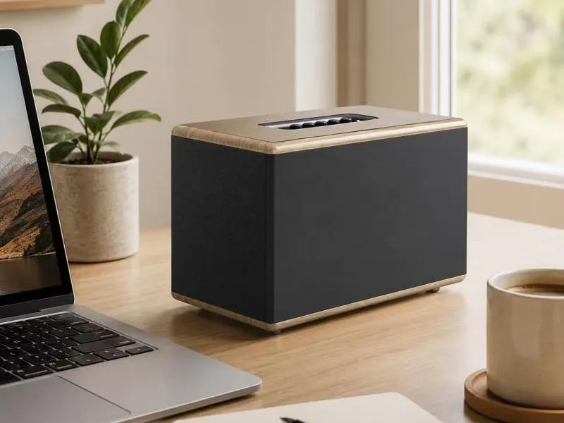 Description of Model 009 Black Subwoofer Wood Speaker for Home and Commercial Audio