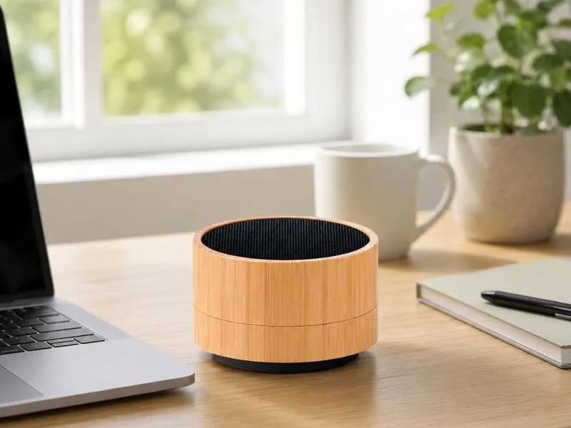 Description of XS-BM02 Compact Bamboo Wireless Speaker