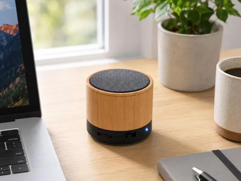 Description of XS-BM03 Compact Bamboo Bluetooth Speaker