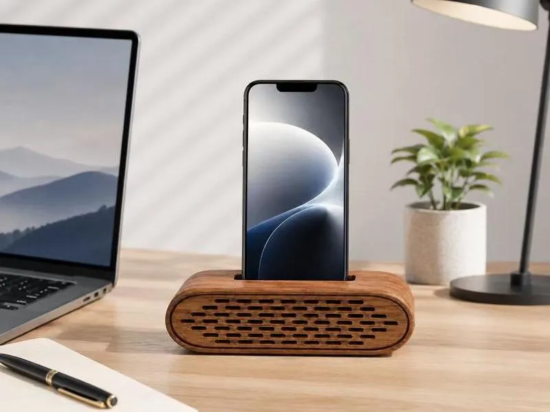 Description of XS-PS03 Wooden Acoustic Phone Speaker