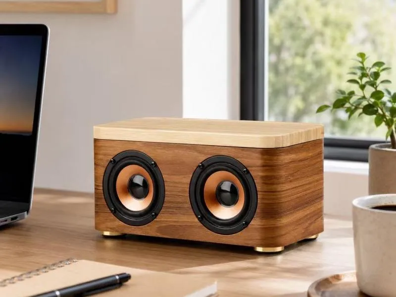 Description of ZTZ-M100 Walnut Timber Bluetooth Speaker