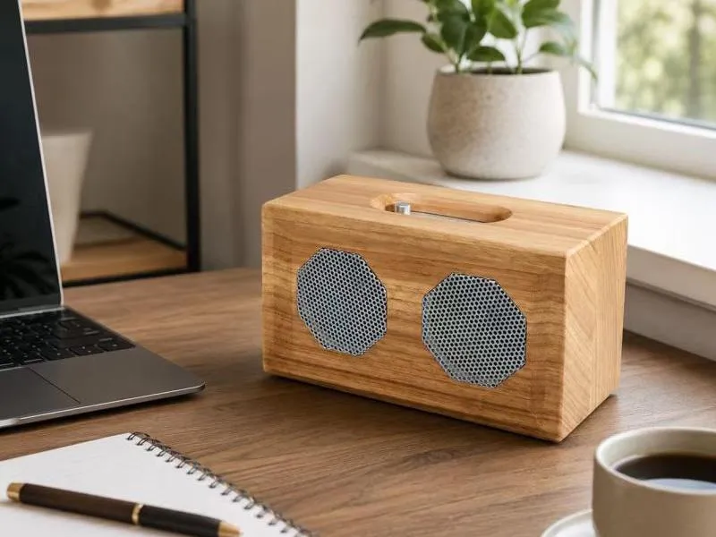Description of ZTZ003 Wooden Audio Bluetooth Speaker