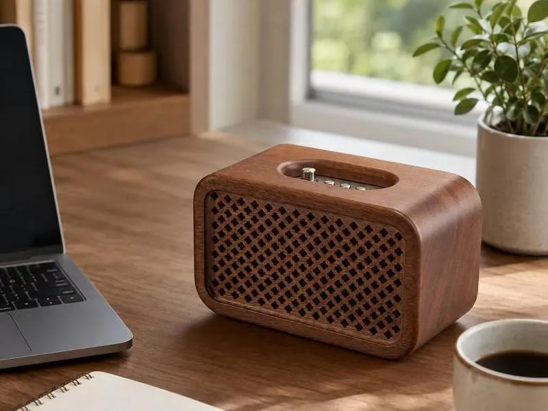 Description of ZTZ004 Retro Wooden Bluetooth Speaker