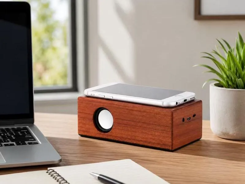 Description of ZTZ033-1 Natural Wooden Induction Speaker